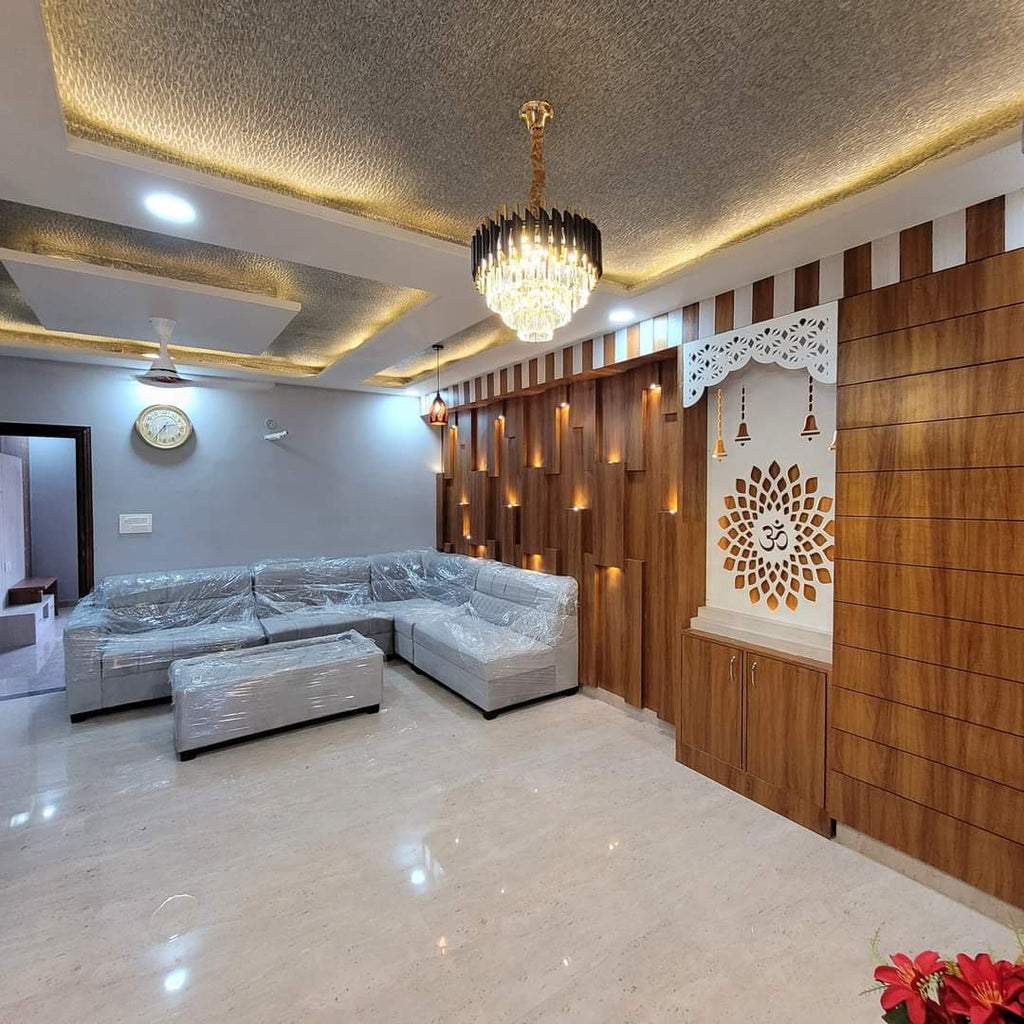 Living Room Interior & Renovation Services  Size: 20×18 ft | Starting From: ₹7.5L