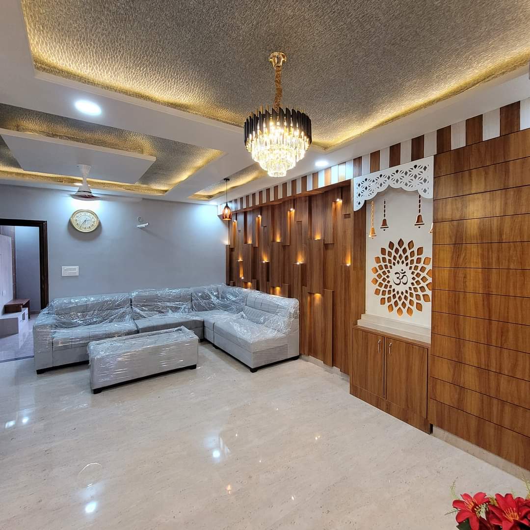 Living Room Interior & Renovation Services  Size: 20×18 ft | Starting From: ₹7.5L