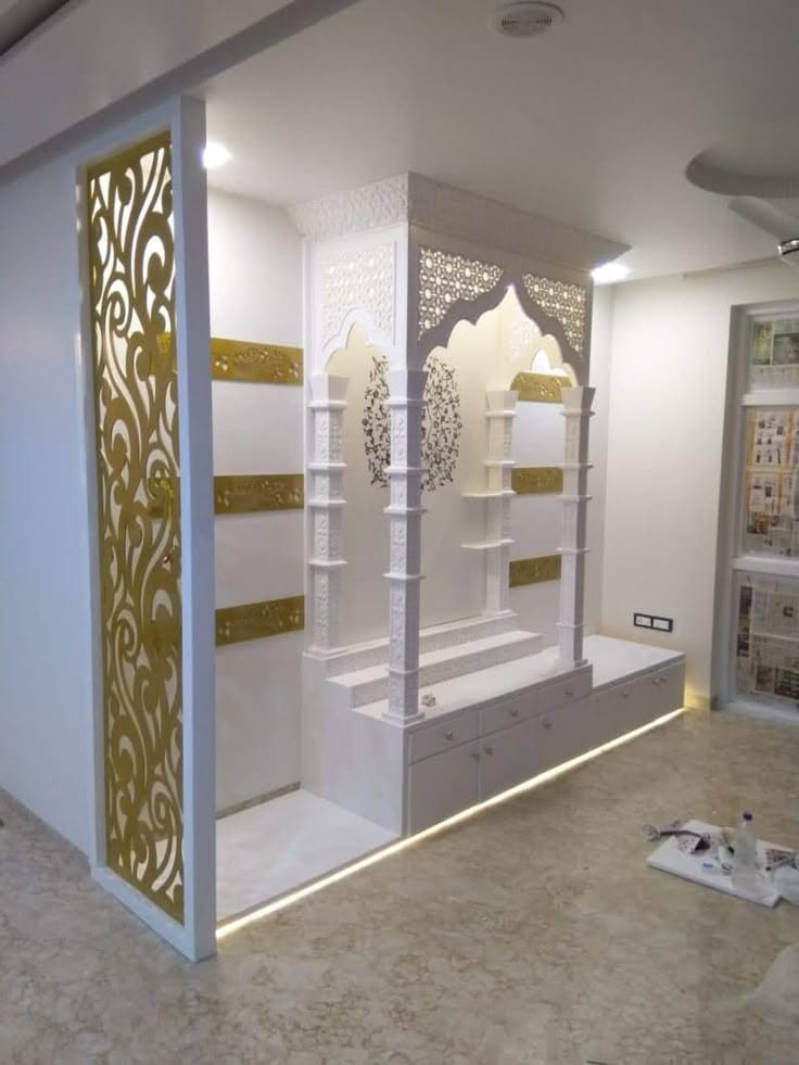 Pooja Unit Interior Services Starting From: ₹2.5L