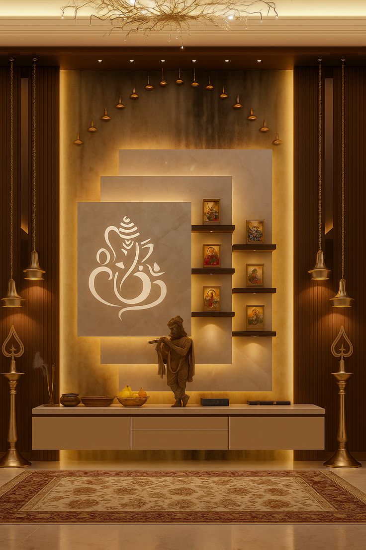 Pooja Unit Interior Services Starting From: ₹2.5L