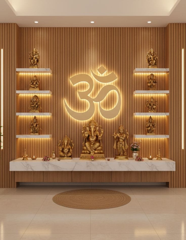 Pooja Unit Interior Services Starting From: ₹2.5L