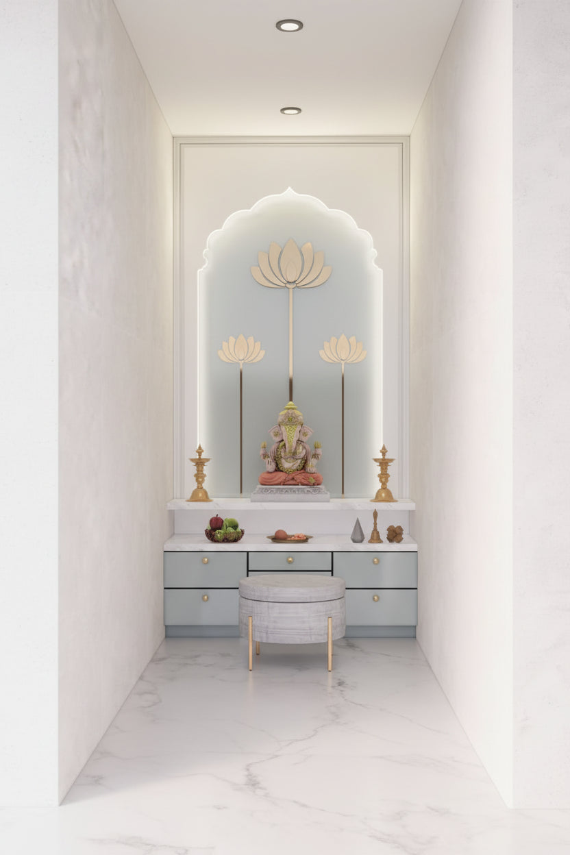 Pooja Unit Interior Services Starting From: ₹2.5L